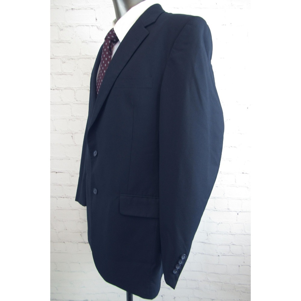 Jos. A. Bank Blazer Navy 2-Button Suit Jacket Single Vent Wool Size 43L
